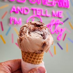 Oops Ice Cream - Banana Nutella on a Sugar Cone ($5.49 + $0.75)