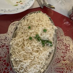 Served rice