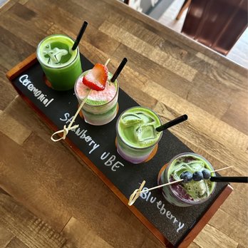 Ero Cafe - matcha flight ($22) - Coffee & Tea Near Me - New Haven, Connecticut