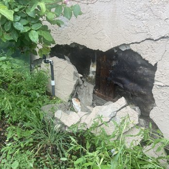 RRP - The original crack that became a basketball-sized hole. - General Contractors Near Me