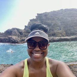 Selfies at Halona Beach Cove