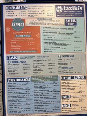 Menu photo 1 Taziki's Mediterranean Cafe Rogers, AR Menu photo 1 Taziki's Mediterranean Cafe Rogers, AR