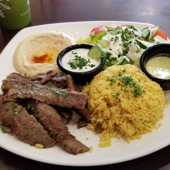 Green Olive - Gyro Platter - Mediterranean Near Me - Downey, California