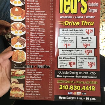 Ted's Burgers - The menu since no one has done it yet - Burgers Near Me - Carson, California Ted's Burgers - The menu since no one has done it yet - Burgers Near Me - Carson, California