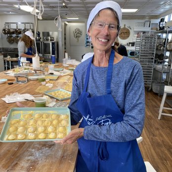 Twisted Fork Culinary Classroom - Finished Ricotta stuffed Raviolis. - Cooking Classes Near Me - Panama City, Florida Twisted Fork Culinary Classroom - Finished Ricotta stuffed Raviolis. - Cooking Classes Near Me - Panama City, Florida