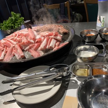 O2 BBQ - Our table we were sitting at - Korean Near Me - Guttenberg, New Jersey O2 BBQ - Our table we were sitting at - Korean Near Me - Guttenberg, New Jersey