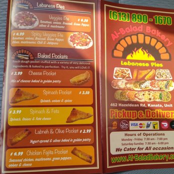 Al-Balad Bakery - Menu - Bakeries Near Me - Ottawa, Ontario Al-Balad Bakery - Menu - Bakeries Near Me - Ottawa, Ontario