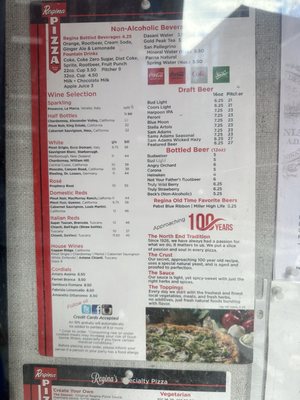 Menu photo 3 Regina Pizzeria Boston, MA