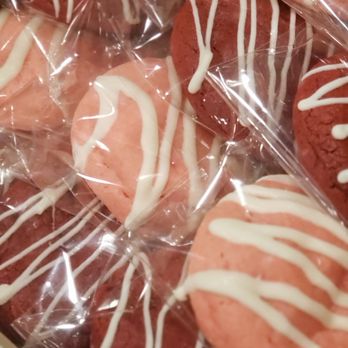Homemade by Ashley Cannon - Inside out Red Velvet and Strawberry Shortcake stuffed cookies - Bakeries Near Me Homemade by Ashley Cannon - Inside out Red Velvet and Strawberry Shortcake stuffed cookies - Bakeries Near Me
