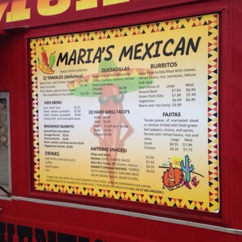 Maria's Mexican - Menu - Food Trucks Near Me - Custer, South Dakota Maria's Mexican - Menu - Food Trucks Near Me - Custer, South Dakota