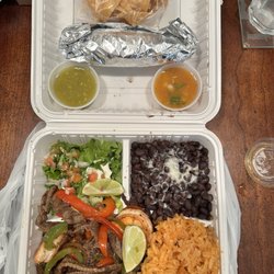 Taqueria Camino Real - Mixed fajita plate: shrimp and beef