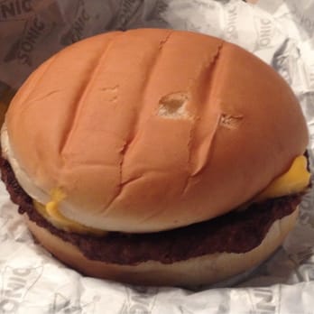 Sonic Drive-In - Cheeseburger, taste reminded me of Burger King. - Burgers Near Me - Calumet City, Illinois Sonic Drive-In - Cheeseburger, taste reminded me of Burger King. - Burgers Near Me - Calumet City, Illinois