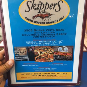 Skippers Seafood - Cover photo of menu - Seafood Near Me - Columbus, Georgia