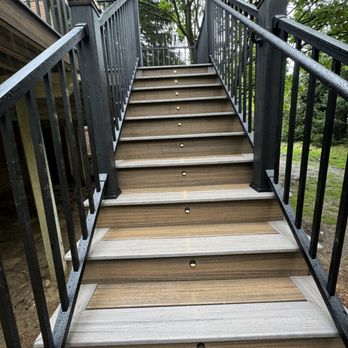 Decks Unlimited - Trex steps with toasted sand and rocky harbor. - Decks & Railing Near Me - Flat Rock, Michigan Decks Unlimited - Trex steps with toasted sand and rocky harbor. - Decks & Railing Near Me - Flat Rock, Michigan