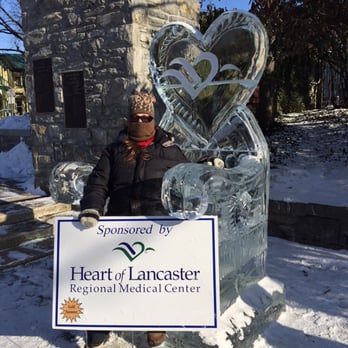Lititz Springs Park - Ice sculpted chair from the HOL - Parks Near Me - Lititz, Pennsylvania