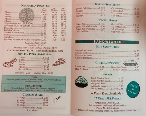 Menu photo 4 Mario & Salvo's DeWitt, NY