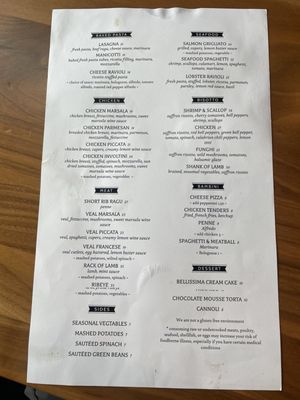Menu photo 7 Bellissima Italian Mediterranean Restaurant Austin, TX