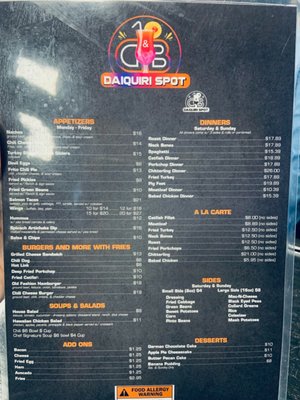 Menu photo 3 D&B Daiquiri Spot Oklahoma City, OK Menu photo 3 D&B Daiquiri Spot Oklahoma City, OK