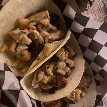 Tiki Lee's Dock Bar - Jerk chicken tacos, too dry even with pineapples - New American Near Me - Sparrows Point, Maryland Tiki Lee's Dock Bar - Jerk chicken tacos, too dry even with pineapples - New American Near Me - Sparrows Point, Maryland