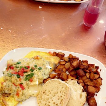 Another Broken Egg Cafe - Lobster and Brie omelette - Breakfast & Brunch Near Me - Pembroke Pines, Florida