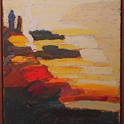 Bolinas Gallery - Plein air painting by renowned local artist Judy Molyneux, who also runs the gallery.