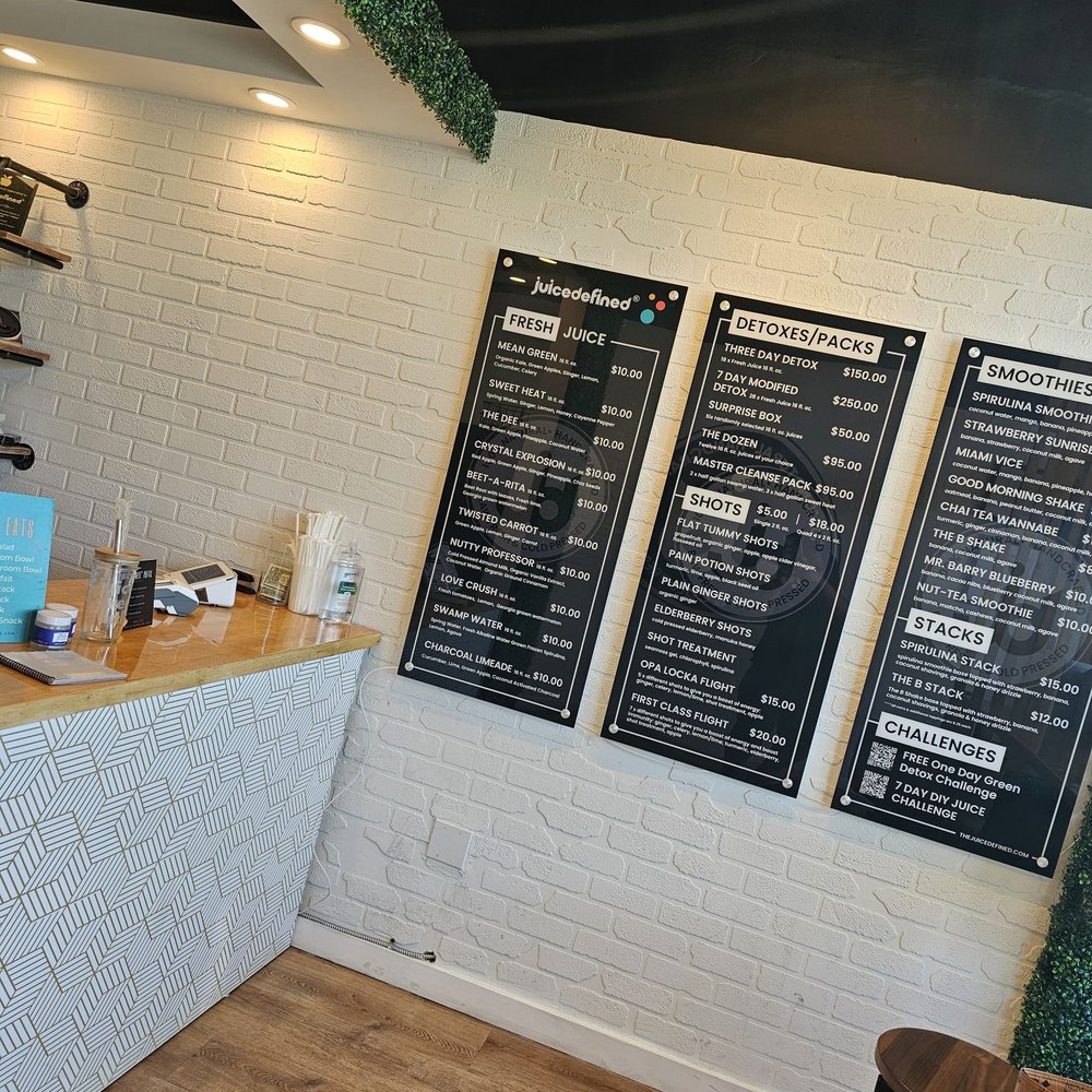 menus on the wall of a coffee shop menus on the wall of a coffee shop
