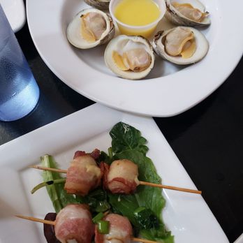Bar-Ly Chinatown - Steamed Clams and quail eggs wrap in bacon - Sports Bars Near Me - Philadelphia, Pennsylvania Bar-Ly Chinatown - Steamed Clams and quail eggs wrap in bacon - Sports Bars Near Me - Philadelphia, Pennsylvania