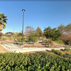 Handy Family Park - Here's the ADA ramp for coming up to Handy Family Park.