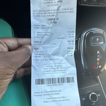 Madea's Down Home Cooking - Receipt - Soul Food Near Me - Fort Worth, Texas Madea's Down Home Cooking - Receipt - Soul Food Near Me - Fort Worth, Texas
