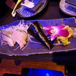Sushi Simon - Yellowtail and Mackerel along with Yellowtail Handroll