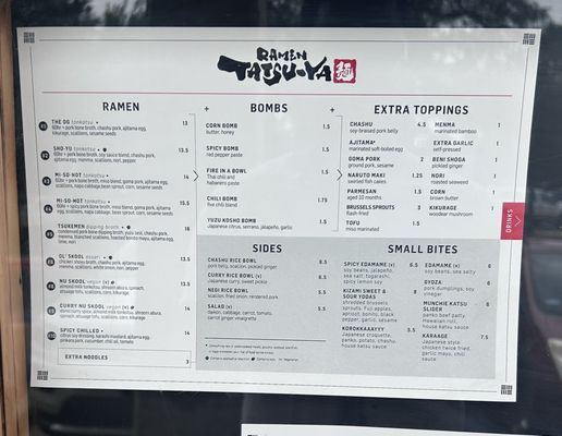 Menu photo 2 Ramen Tatsu-Ya Austin, TX Menu photo 2 Ramen Tatsu-Ya Austin, TX