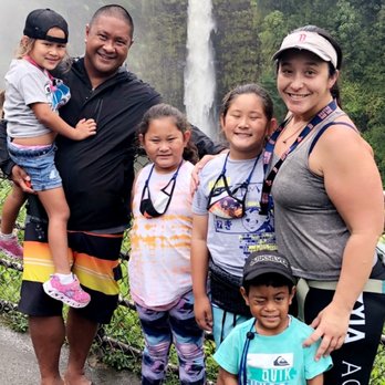 Akaka Falls State Park - Had to edit someone out but a kind soul took our pic so it was worth it - Parks Near Me - Honomu, Hawaii