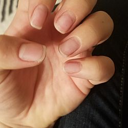 Today's Nail - Worst "manicure" I've ever had. My nails a week later are still torn apart.