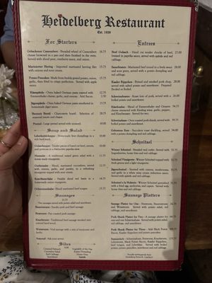 Menu photo 7 Heidelberg Restaurant New York, NY Menu photo 7 Heidelberg Restaurant New York, NY