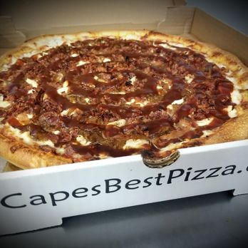 The Pizza Guyz - Southern Guy Pizza (grilled chicken, sauteed onions, bacon and bbq sauce - Pizza Near Me - Mashpee, Massachusetts