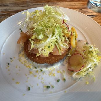 The Guild House - Latke with salmon - New American Near Me - Columbus, Ohio The Guild House - Latke with salmon - New American Near Me - Columbus, Ohio