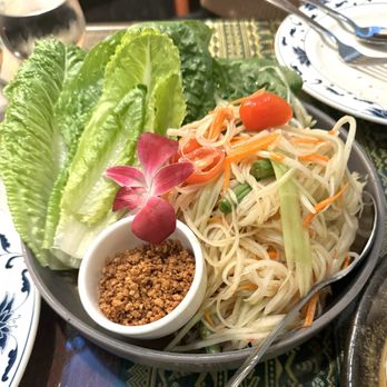 Bungalow on Rose - Thai Style Green Papaya Salad - Thai Near Me - Danville, California Bungalow on Rose - Thai Style Green Papaya Salad - Thai Near Me - Danville, California