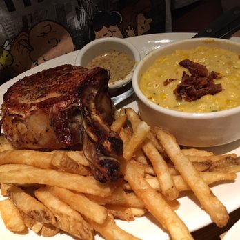 BJ's Restaurant & Brewhouse - Huge Pork Chops!!! - New American Near Me - Valley Stream, New York