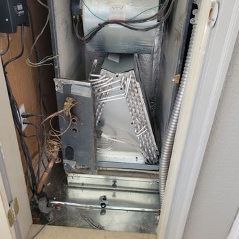 One Stop Heating and Air Conditioning - New coil. Cleaned blower. Completely new platform and filter rack. - Heating & Air Conditioning/HVAC Near Me One Stop Heating and Air Conditioning - New coil. Cleaned blower. Completely new platform and filter rack. - Heating & Air Conditioning/HVAC Near Me