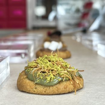 Junior Cookies - a close up of a cookie on a counter - Desserts Near Me - West Hollywood, California Junior Cookies - a close up of a cookie on a counter - Desserts Near Me - West Hollywood, California