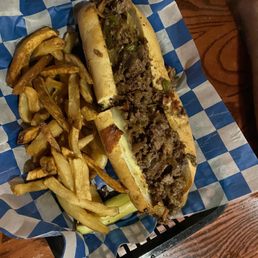 Steak Shaved Ribeye and Cheese Sandwich