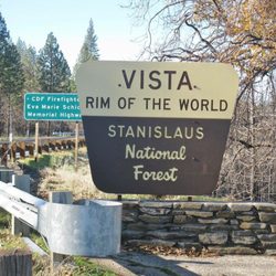 12.03.16  From this vista point you can view the Tuolumne Wild & Scenic River from Highway 120. Rim fire burned area [2013]