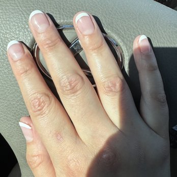 Bella Nails & Spa - Gel French Tip Manicure. I had cut my nails short a few days before this just FYI. - Nail Salons Near Me - Oxnard, California Bella Nails & Spa - Gel French Tip Manicure. I had cut my nails short a few days before this just FYI. - Nail Salons Near Me - Oxnard, California