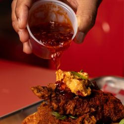 Hot Honey Chicken & Waffles