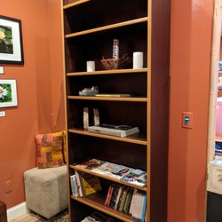 A2 Yoga - Our Yoga Library, featuring yoga magazines and books.