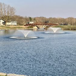 Meadowbrook Park - Meadowbrook Park's little lake, surrounded by a paved walking path.