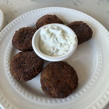 Aleko's Village Cafe - Kolokithokeftedes appetizer - Greek Near Me - Middletown, Maryland Aleko's Village Cafe - Kolokithokeftedes appetizer - Greek Near Me - Middletown, Maryland