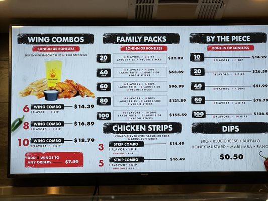 Menu photo 4 Fire Wings San Jose, CA