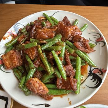 Immm Rice and Beyond - Pad Prik Khing with pork belly - Thai Near Me - Chicago, Illinois