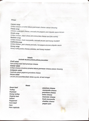 Menu photo 1 Mateo's Deli & Bagels Baldwin, NY Menu photo 1 Mateo's Deli & Bagels Baldwin, NY